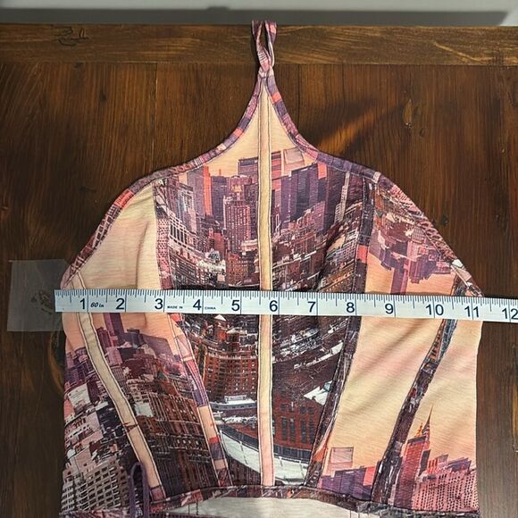 Urban Outfitters Skyline Print Halter Top Size S - Picture 7 of 10